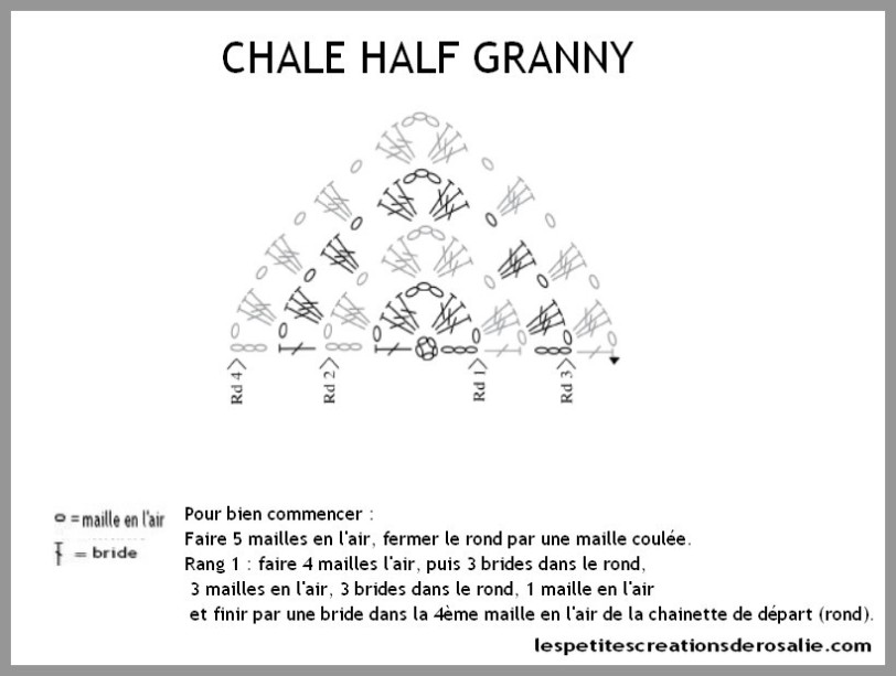 châle half granny by rosalie