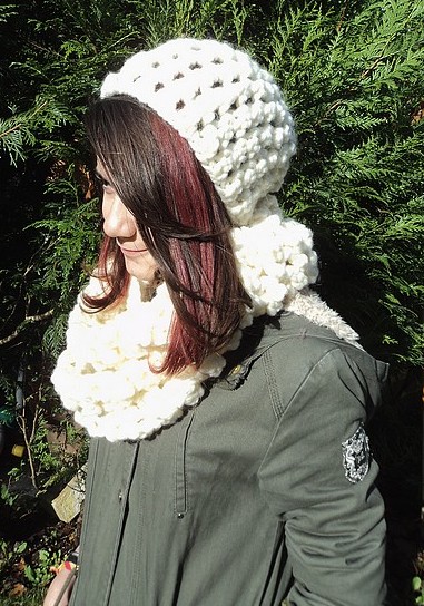 Tuto and co : Incontournable cet hiver, voici l'ensemble Snood XXL et son  Bonnet Slouchy au crochet!!! (facile et rapide, modèle gratuit!)